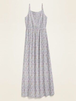 Floral-Print Smocked-Top Maxi Sundress for Women | Old Navy (US)