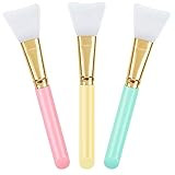 NIUTA 3 PCS Silicone Face Mask Brushes, Flexible Facial Mud Mask Applicator Brush, Hairless Moisturi | Amazon (US)