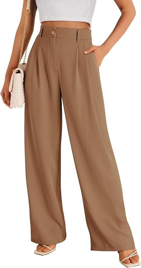 LILLUSORY Wide Leg Dress Pants Women's High Waisted Dressy Trousers | Amazon (US)