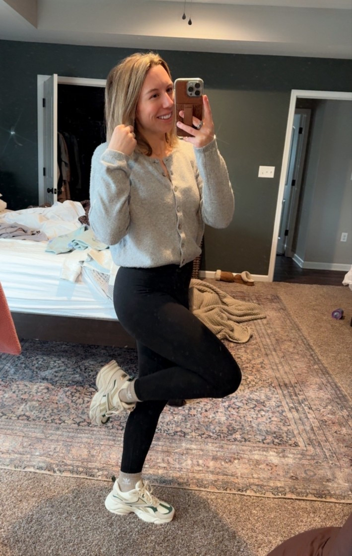 Cutie, relaxed look🥰 love this for errands or coffee. Leggings and a cutie sweater 

#LTKmomlife #LTKgrwm #LTKootd