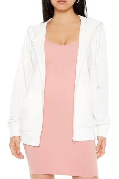 Oversized Zip-Up Hoodie | Forever 21