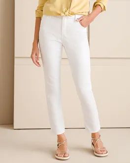 No-Stain White Girlfriend Ankle Jeans | Chico's