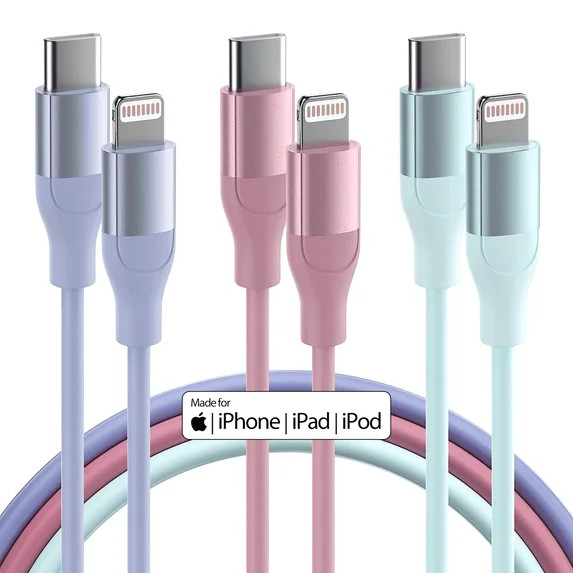 Bkayp iPhone Charger [Apple Mfi Certified] 3 Pack 6ft Fast Charging Cables iPhone Cord Compatible... | Walmart (US)