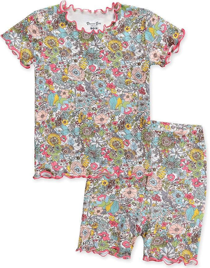 Vaenait Toddler Girls Boys Kids Girls Boys Animal Flower Patern Sleepwear Pajamas Summer Viscose ... | Amazon (US)