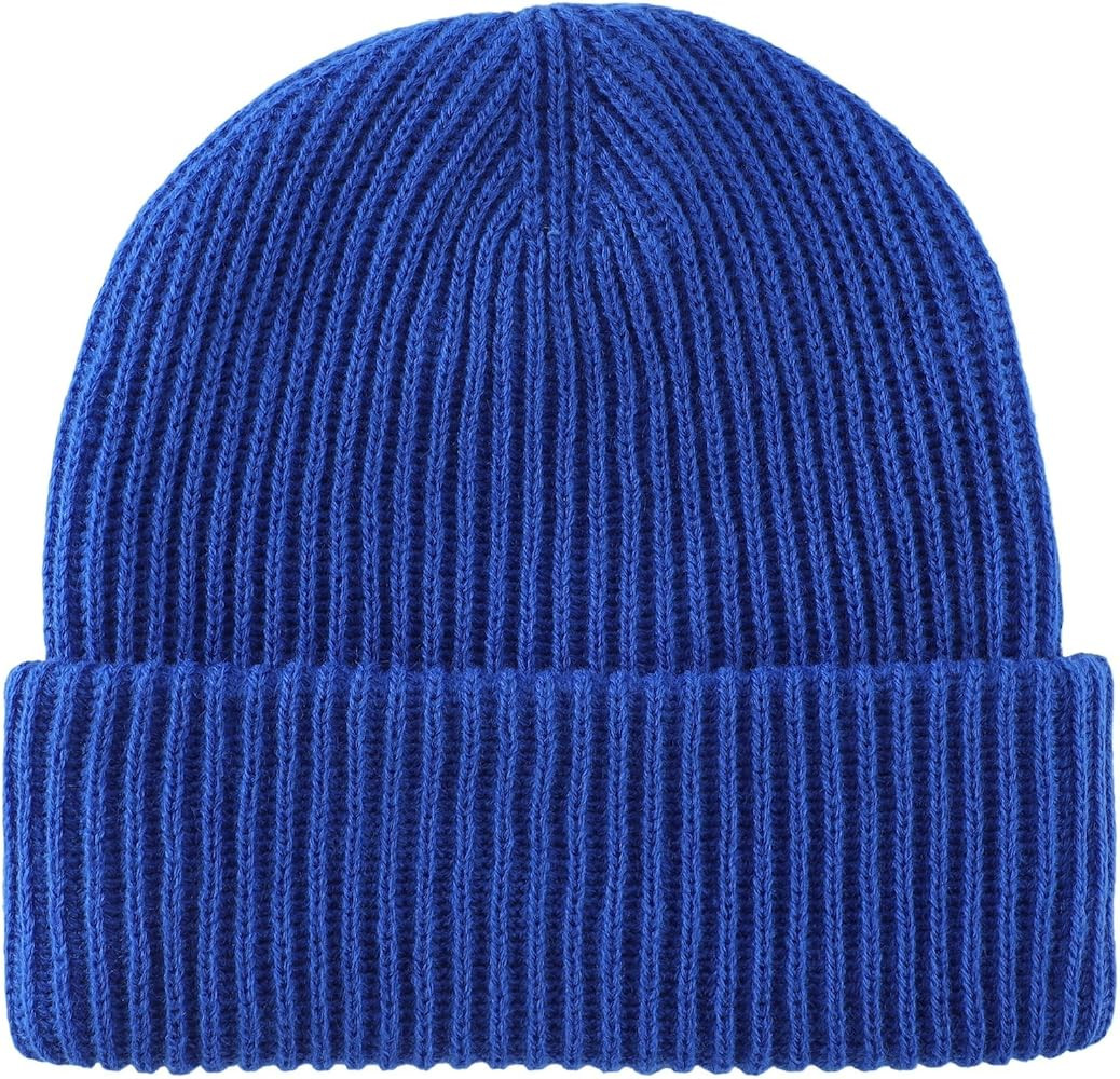 Home Prefer Rib Knit Beanie Hat for Men and Women Cuffed Beanie Winter Hat | Amazon (US)
