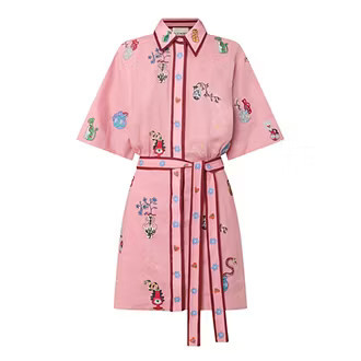 Timmy Embroidered Mini Shirt Dress | Brown Thomas (IE)