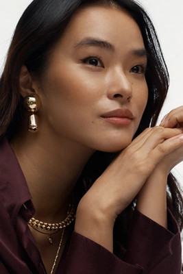 Geo Stack Statement Earrings | Anthropologie (US)