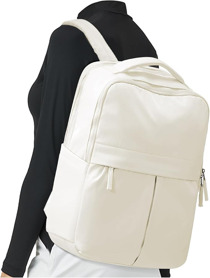 wepadre Travel Laptop Backpack For Women Men Beige Sports Gym Backpack With Laptop Compartment Co... | Amazon (US)
