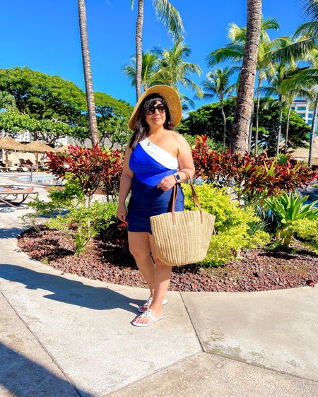 SummerSalt Sale! 30% off sitewide with code SPF30. Sidestroke swimsuit and swim skirt shown here. Super flattering style especially on a curvy frame. Excellent quality and great coverage. Size 12 shown here. Tory Burch Miller Soft sandals true to size.  J. Crew straw beach hat and beach tote. Amazon waterproof bangles.

Sandals, swimsuit, summer outfit, travel outfit, beachwear, pool attire, vacation outfit ideas, resort wear, resort style, vacation style, bathing suit, curvy swimwear, swim style, straw purse, straw bag, one piece swimsuit, swimwear 

#LTKSwim #LTKMidsize #LTKSaleAlert