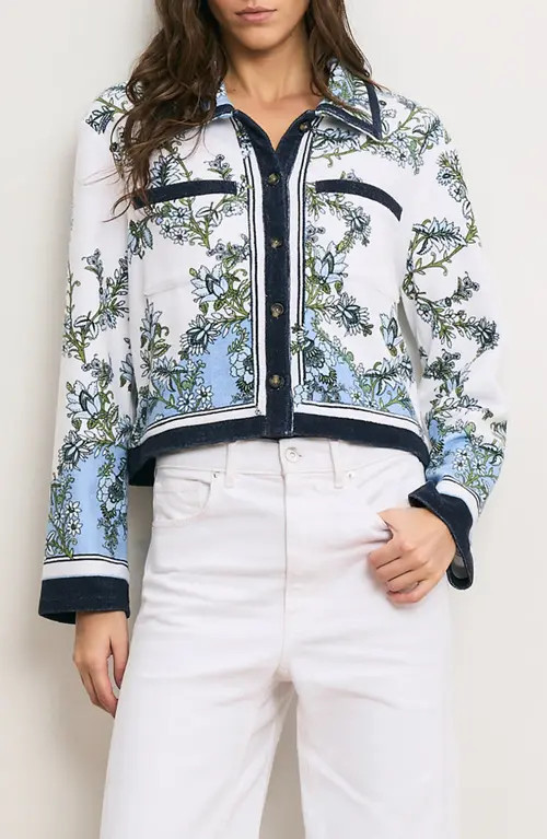 Veronica Beard Novelle Cardigan in Blue Jay Multi at Nordstrom, Size X-Large | Nordstrom