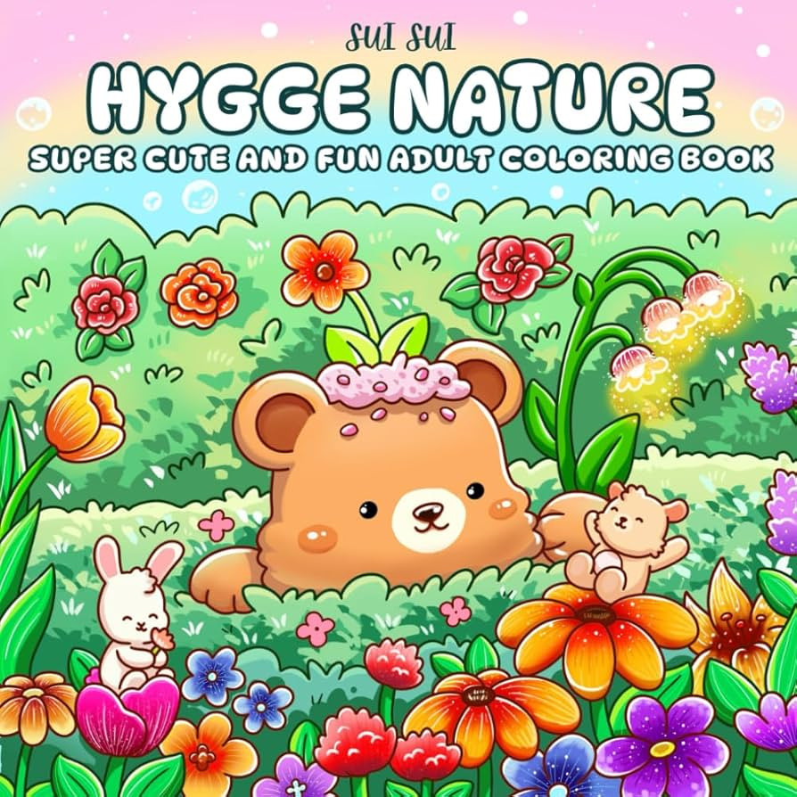 Hygge Nature - Super Cute and Fun Adult Coloring Book: Featuring Adorable Animal Characters Engag... | Amazon (US)