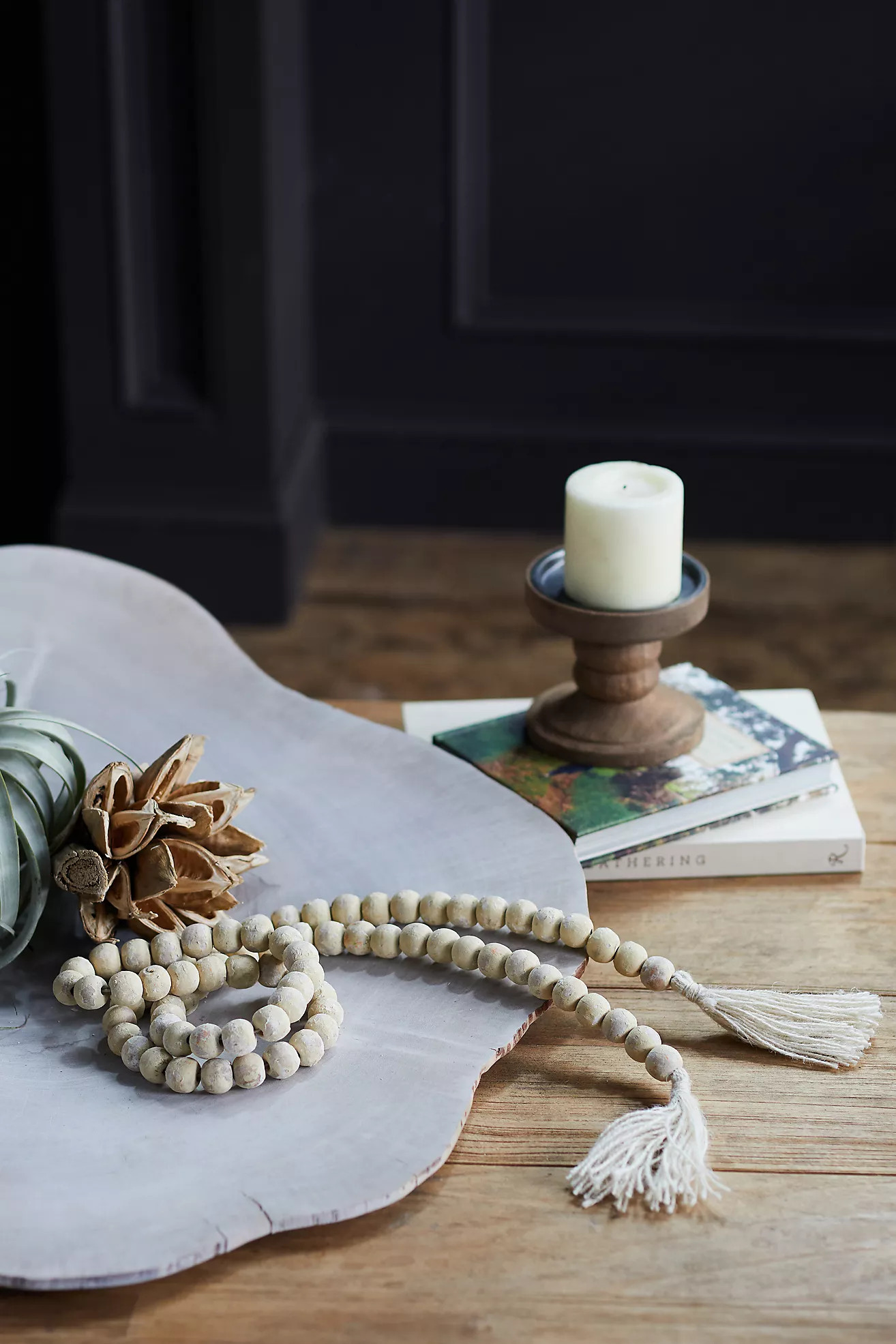 Beaded Wood Garland | Anthropologie (US)