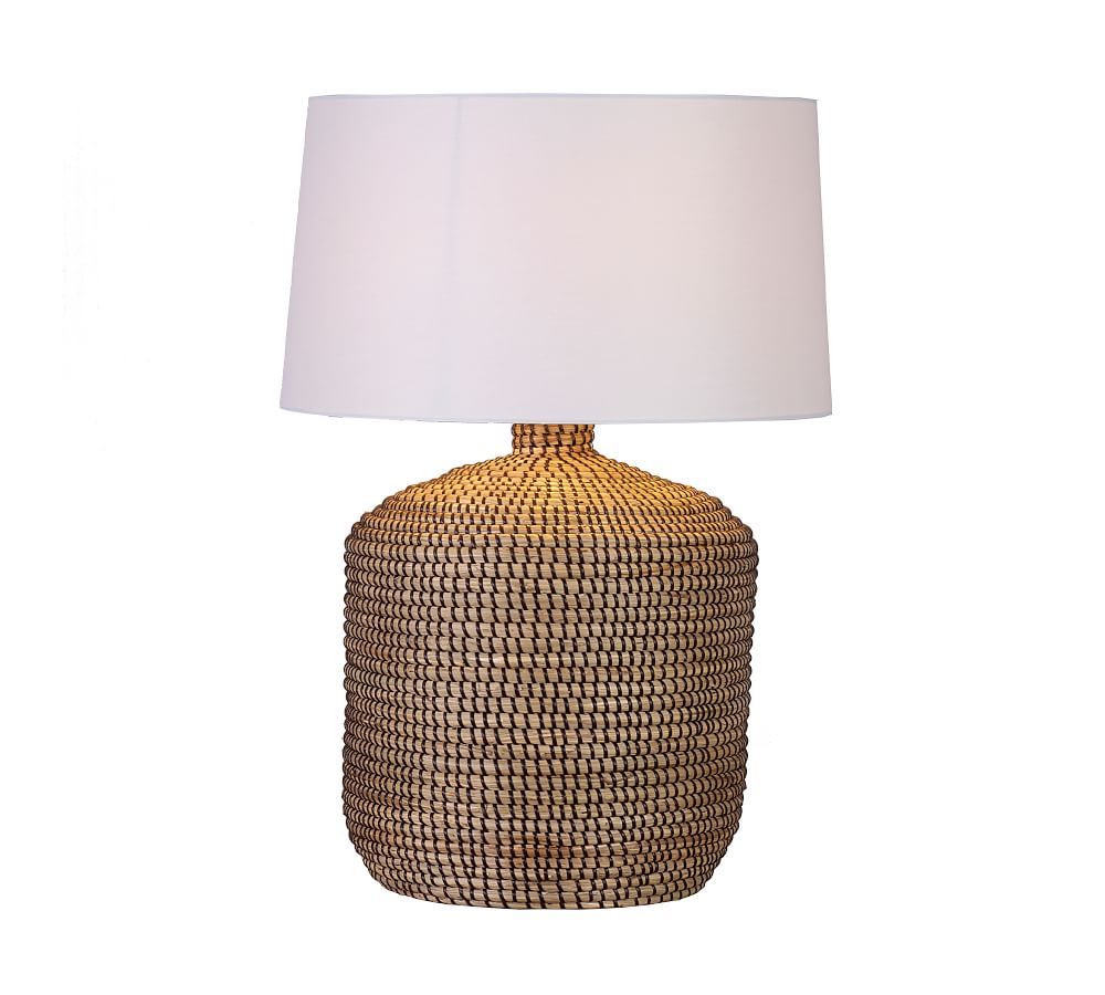 Adelia Seagrass Table Lamp, Natural | Pottery Barn (US)