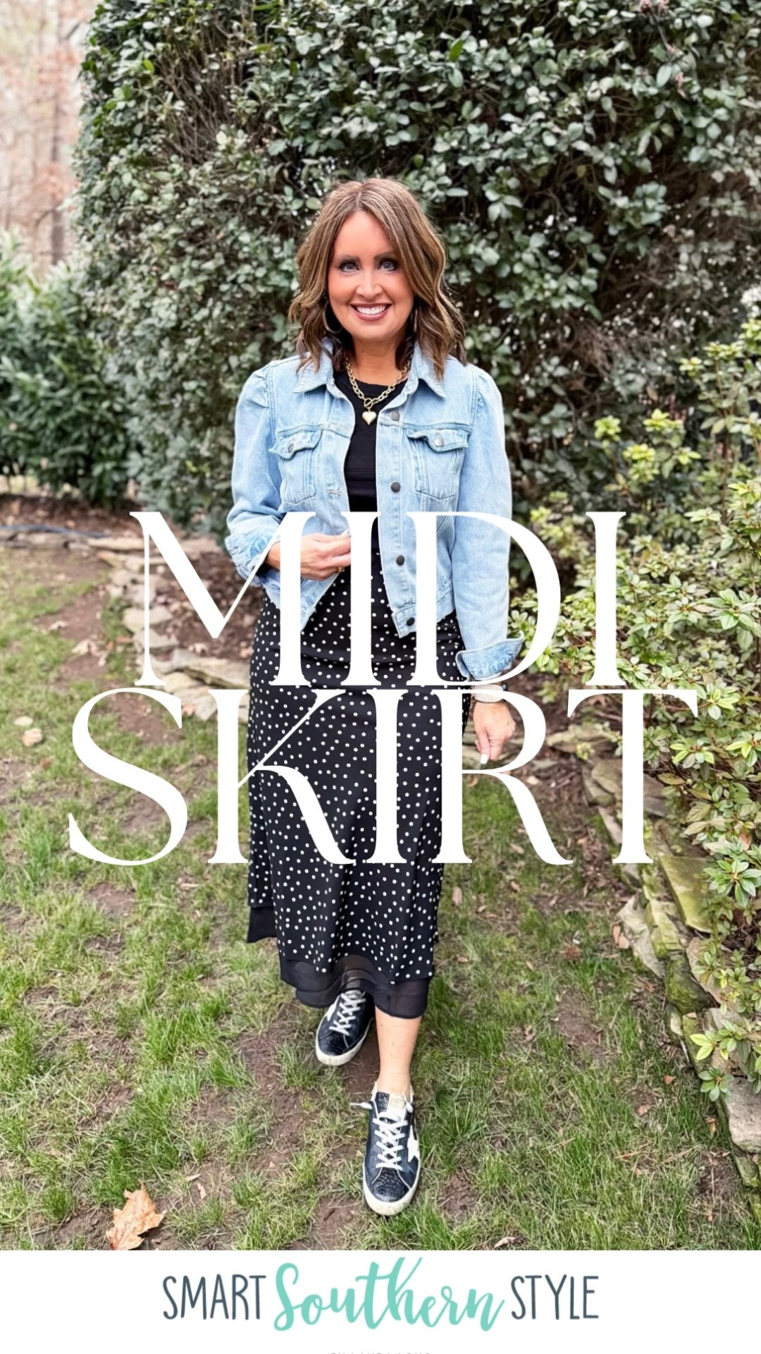 Midi skirt on a big sale - runs true to size 

#LTKSaleAlert #LTKOver40 #LTKootd