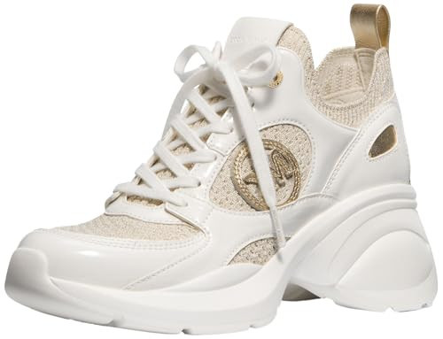 Michael Kors Women's Zuma Knit Trainer, Pale Gold, 9.5 | Amazon (US)