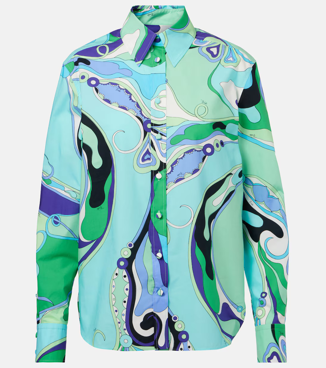Orchidee printed cotton shirt | Mytheresa (INTL)