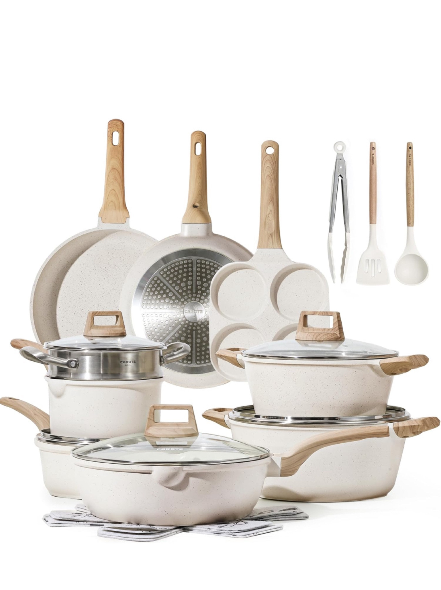 Carote 
Cookware, pots and pants, white pots and pans, Amazon pans 

#LTKsalealert #LTKhome #LTKstyletip