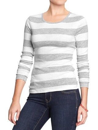 Old Navy Womens Perfect Tees Size XXL Petite - Gray stripe | Old Navy US