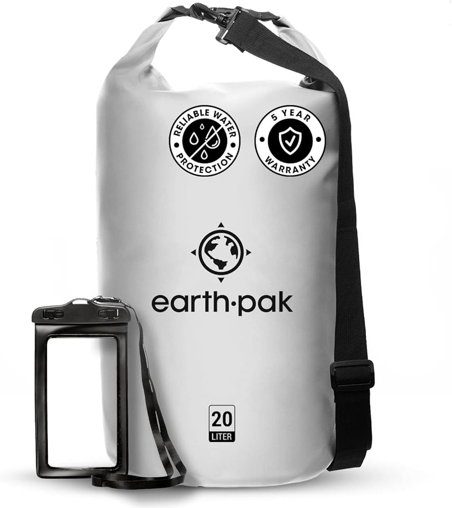 Earth Pak Waterproof Dry Bag - Roll Top Waterproof Backpack Sack Keeps Gear Dry for Kayaking, Bea... | Amazon (US)