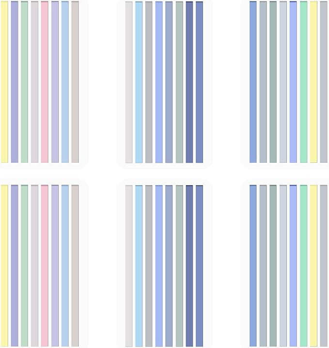 BAYTORY 960Pcs Transparent Highlighter Tape Reusable, Clear Sticky Tabs for Annotating Books, Lon... | Amazon (US)