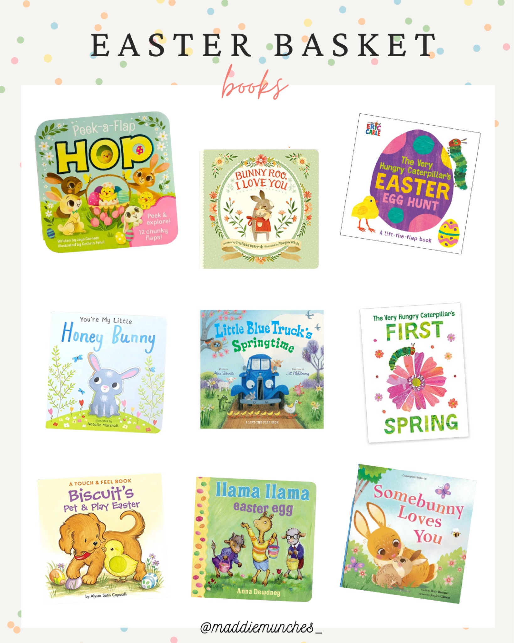 Easter Books for Toddlers | Easter Basket ideas | Spring Books for Children | Books for Babies 

#LTKSeasonal #LTKfamily #LTKGiftGuide