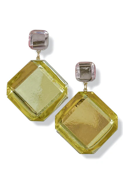 Parting Ways Light Yellow Drop Earrings | The Willow Tree