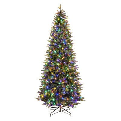 Holiday Living  9-ft Fraser Fir Pre-lit Artificial Christmas Tree with LED Lights | Lowe's