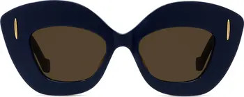 Loewe Anagram 48mm Small Cat Eye Sunglasses | Nordstrom | Nordstrom