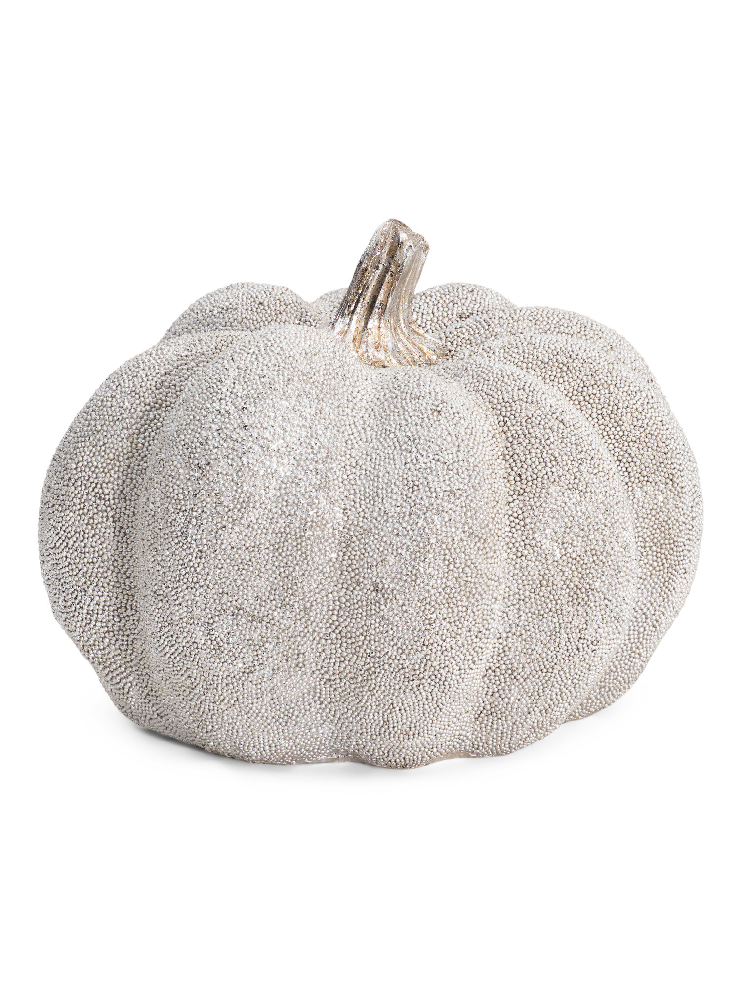 9.5in Resin Beaded Pumpkin | TJ Maxx