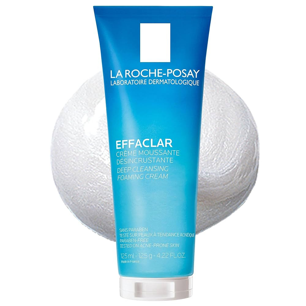 La Roche-Posay Effaclar Deep Cleansing Foaming Facial Cleanser, Cream Cleanser & Daily Face Wash ... | Amazon (US)