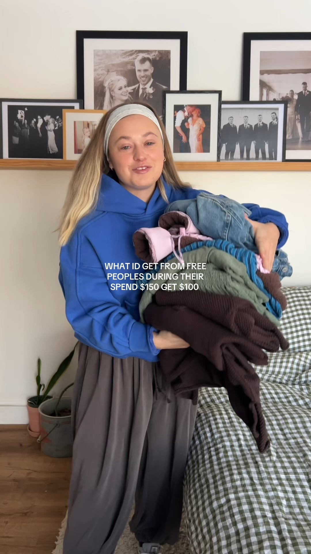 Free people spend $150 get $100! 

Hoodie size small 
Momentum pants size medium 
Fleece size medium 
Riley set size small
Hailee set size medium 
Quinn pants size small
Denim jacket size medium 