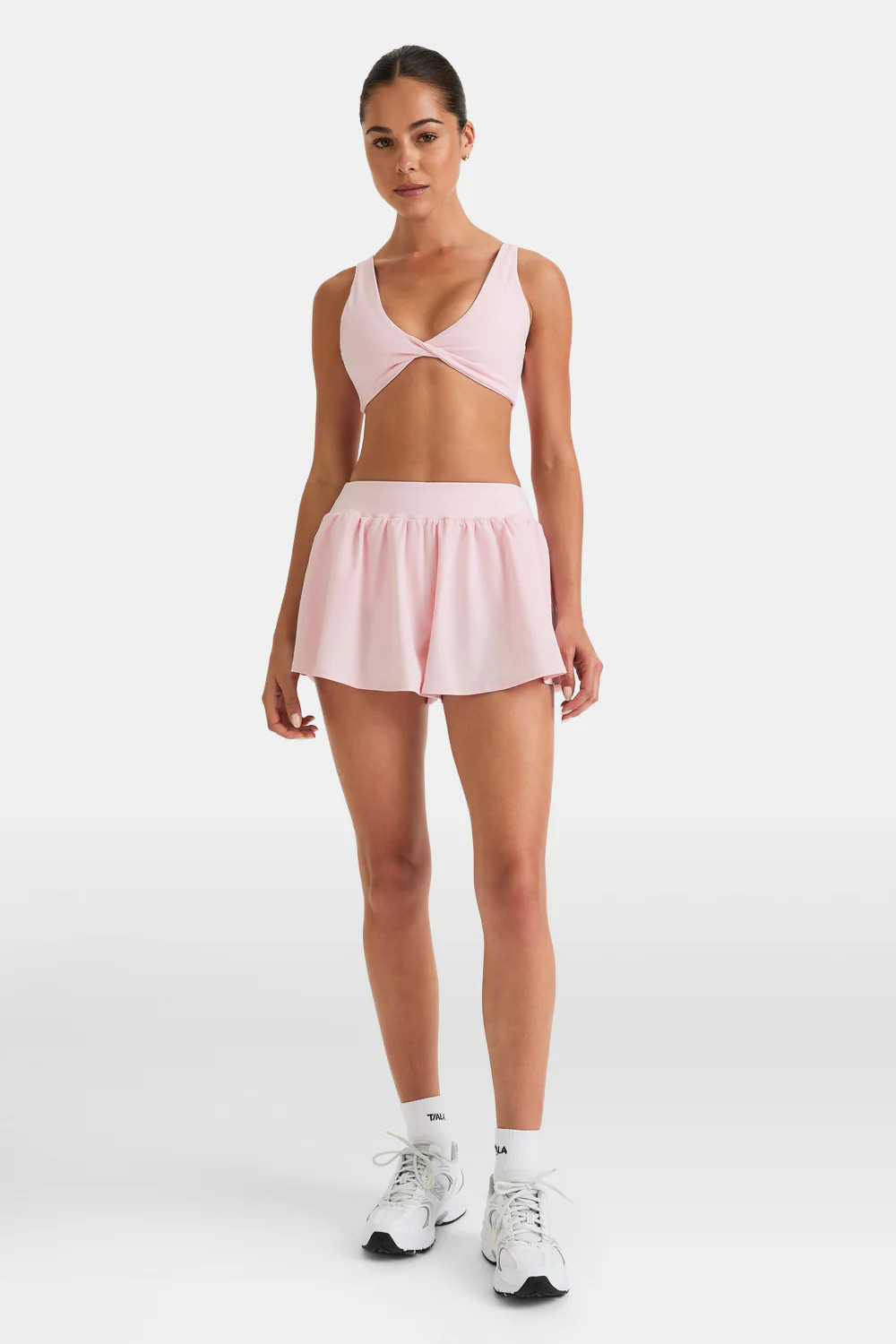 DayFlex Wrap High Waisted Cycling Shorts - Shadow Black | TALA | TALA (UK)