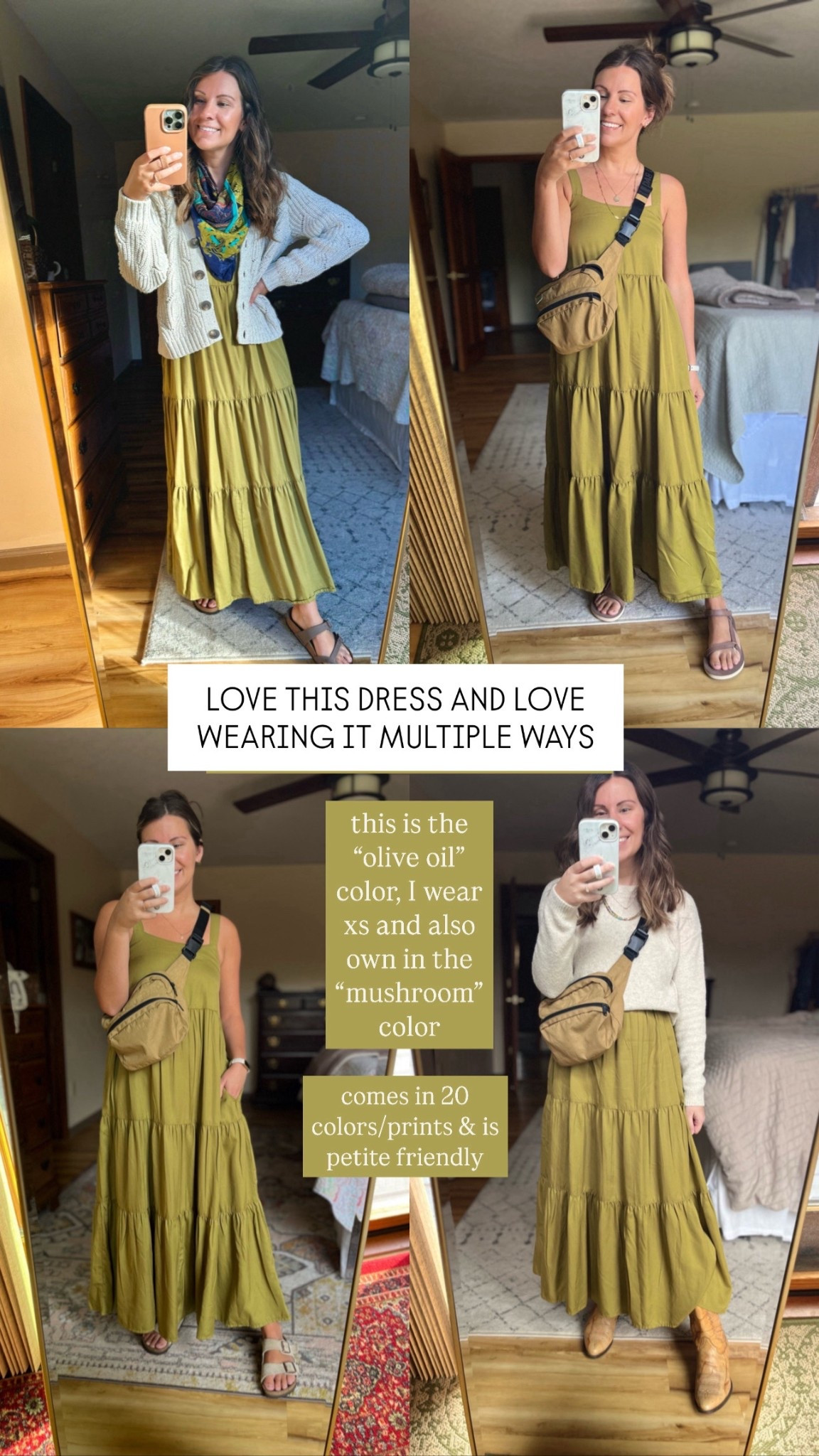 Wearing xs in my maxi dress (I am 5’1”—I also own in tan). My teva sandals fit true to size.

#LTKTravel #LTKgrwm #LTKPetite