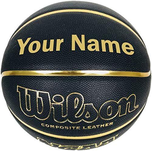 Customized Personalized Wilson NCAA Black and Gold Basketball Official Size 29.5" | Amazon (US)