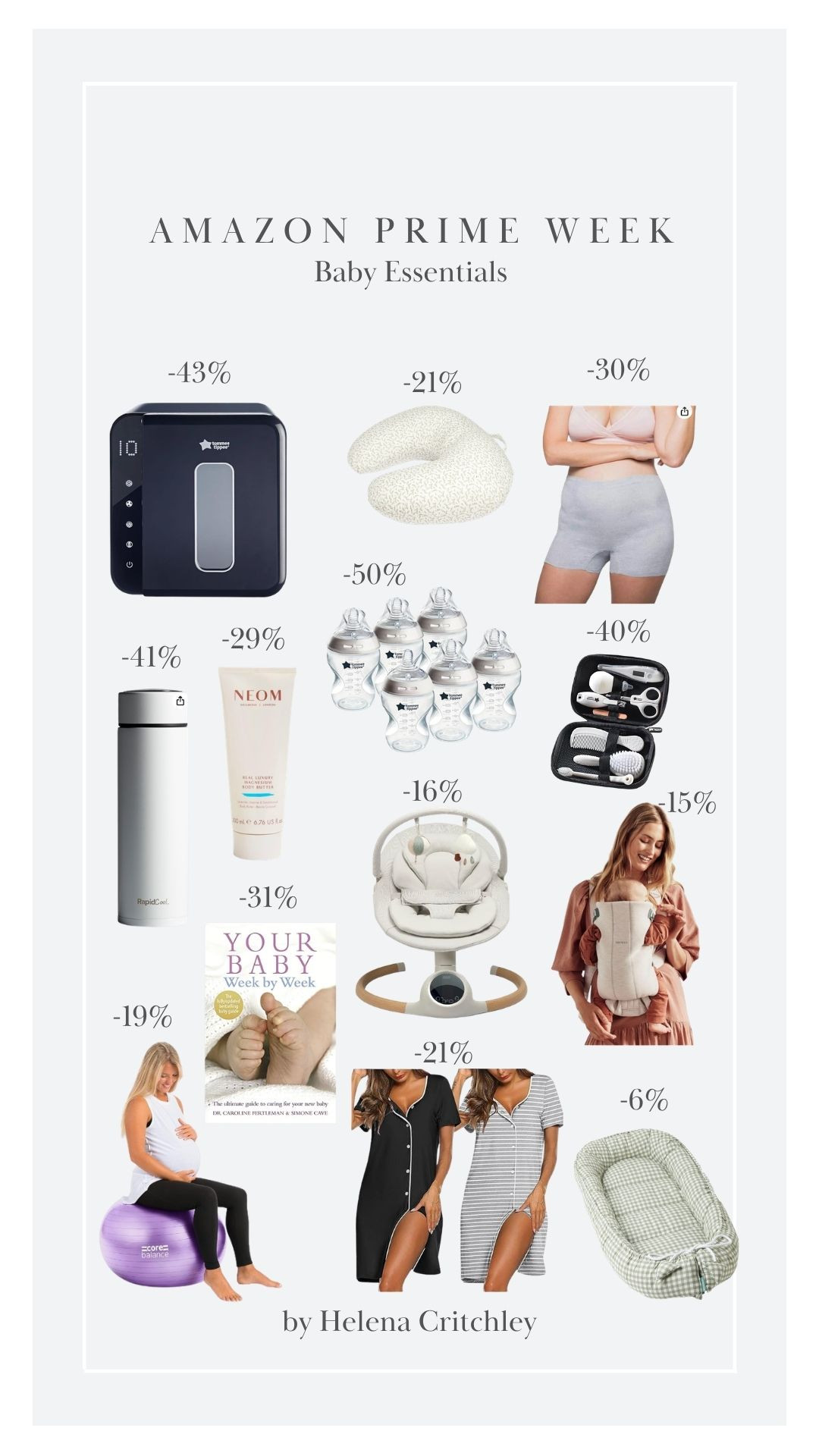 Amazon Prime Baby Essentials Deals! 

Baby Deals Edit, Pregnancy And Baby Must Haves, Tommee Tippee New Mum Essentials, Newborn Essentials, Amazon Baby Items  

 #LTKuk #LTKsale #LTKbaby