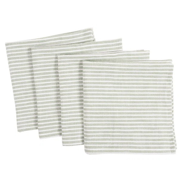 Clemensa Cotton Striped Square Napkin (Set of 4) | Wayfair North America