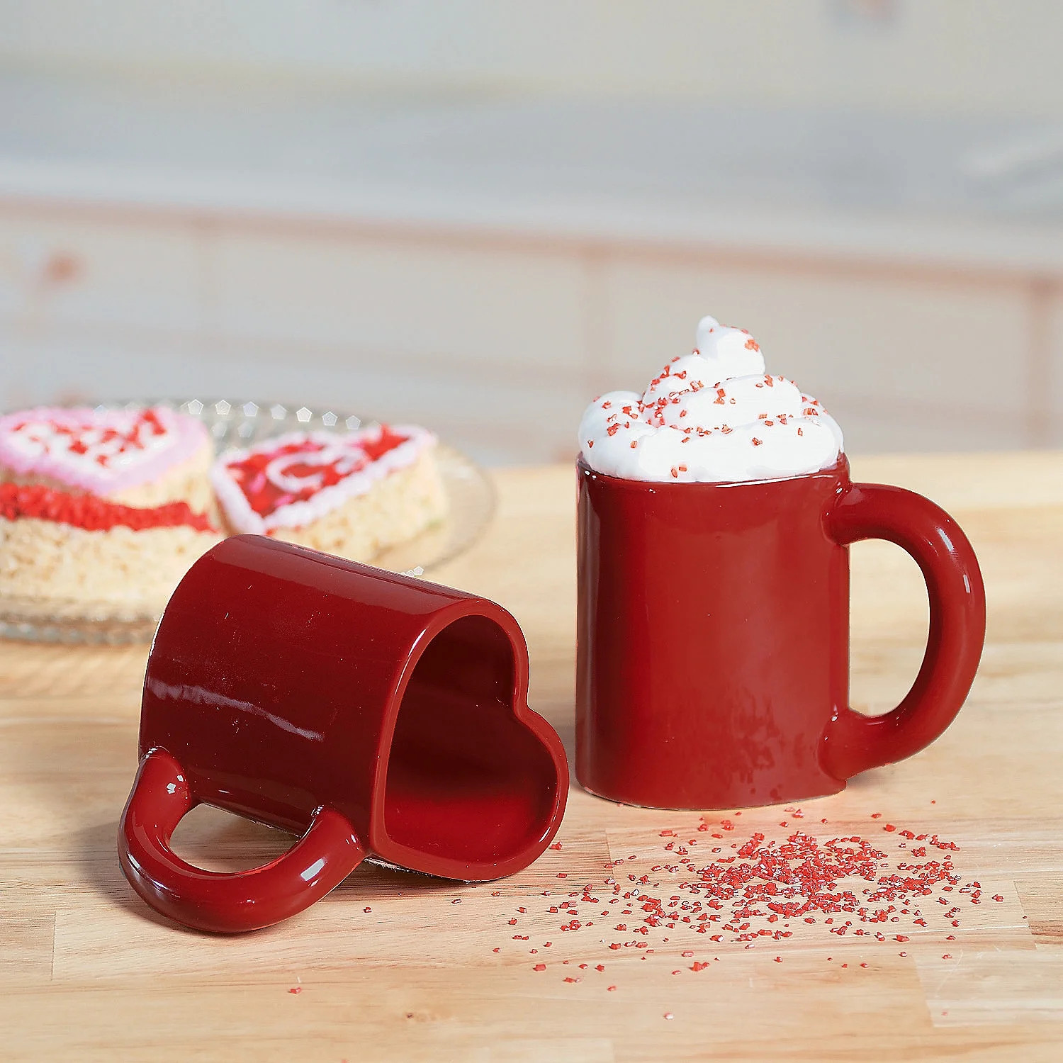 Red Heart Mugs - Home Decor - 2 Pieces | Walmart (US)
