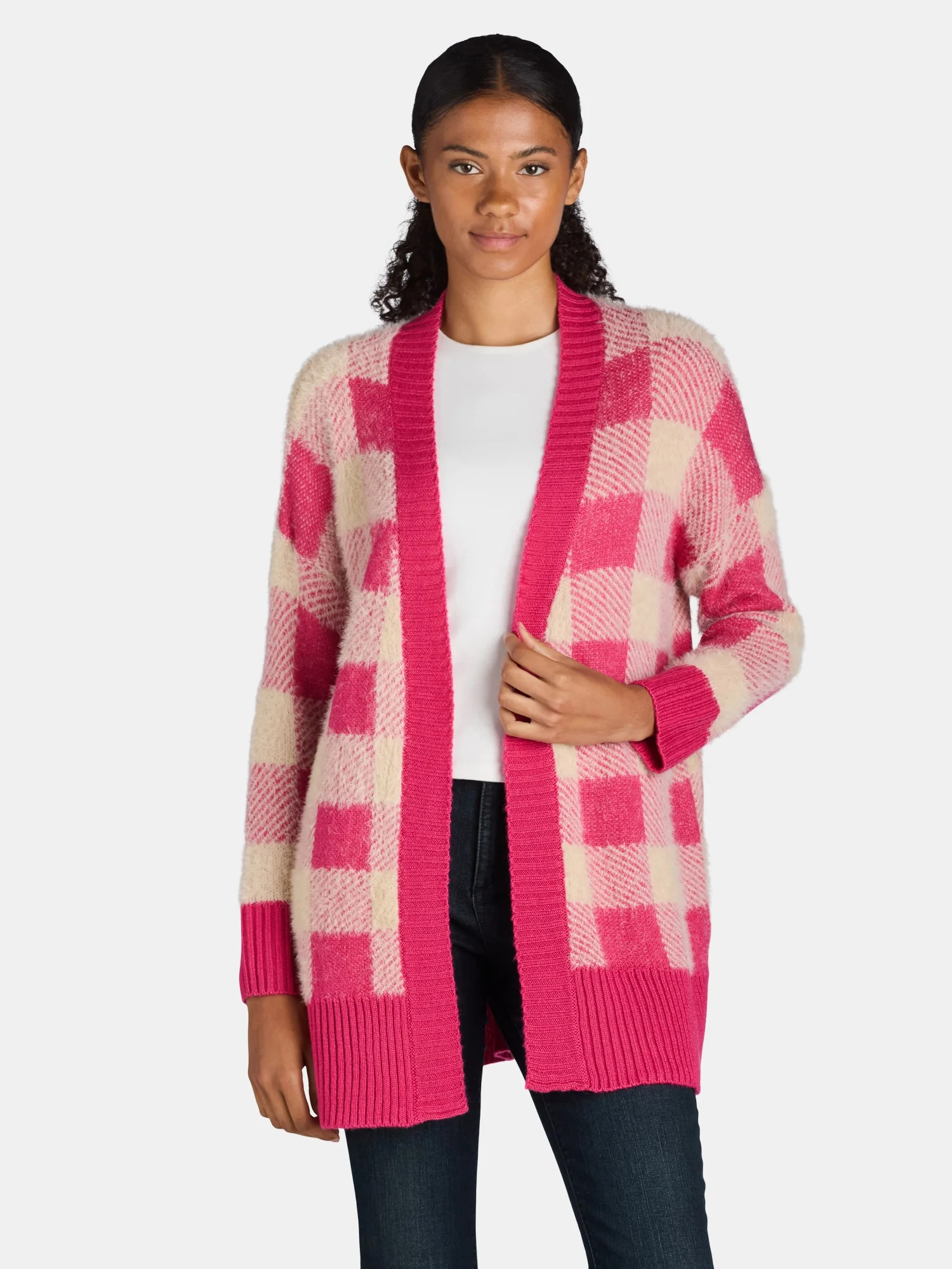 Dreamers by Debut Women's Open Front Cardigan Sweater, Midweight, Sizes XS-XL - Walmart.com | Walmart (US)