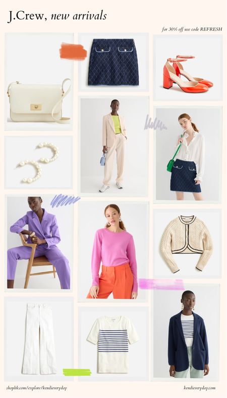 J.Crew new arrivals!! All the colors this spring 😍😍 feels like we are back in the good ol days, ya know? 

Use code REFRESH for 30% off 

#LTKsalealert #LTKSeasonal