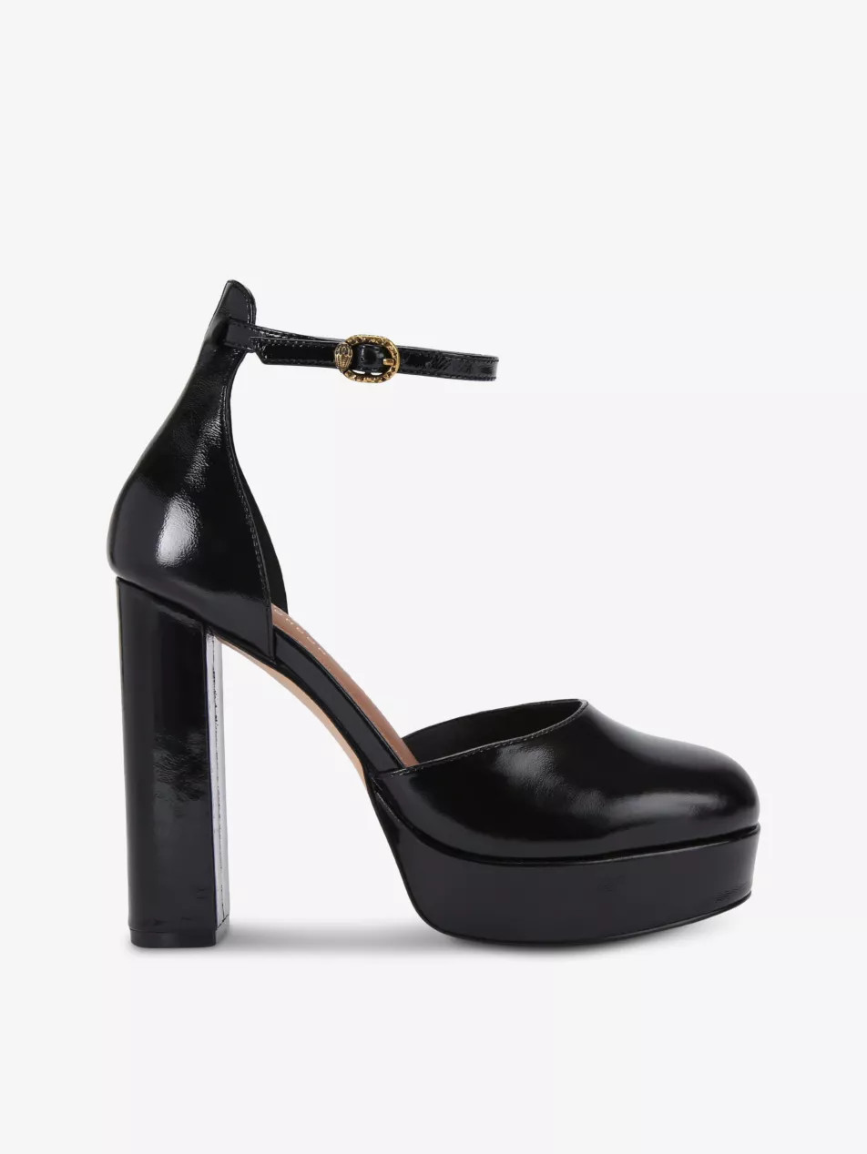 Shoreditch platform-heel leather courts | Selfridges