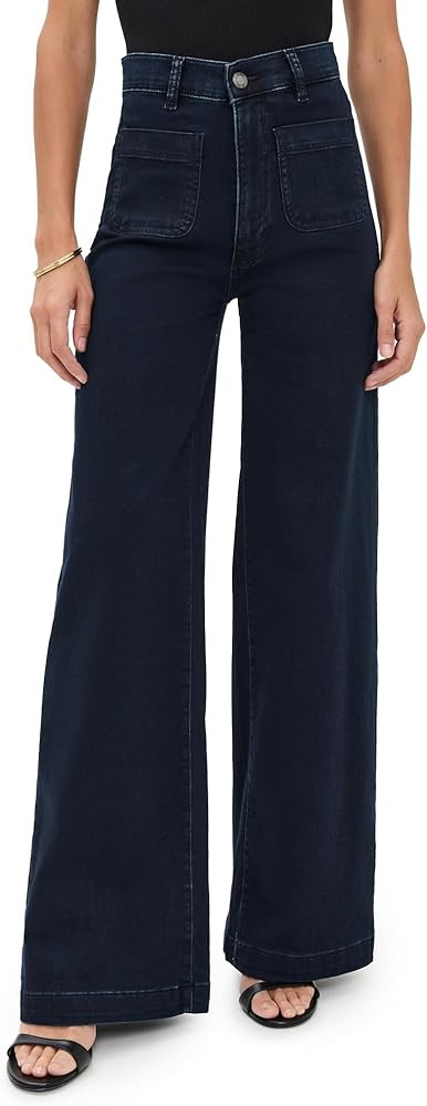 DL1961 Women's Softwear Hepburn Wide Leg High Rise Jeans | Amazon (US)