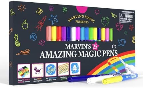 Marvin's Magic - Original x 25 Amazing Marker Pens - Color Changing Magic Pen Art - Create 3D Let... | Amazon (US)