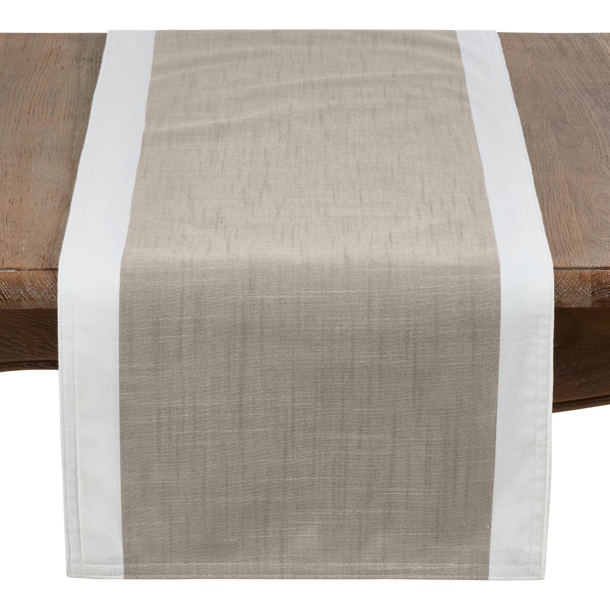 Saro Lifestyle Table Runner With White Banded Border | Target