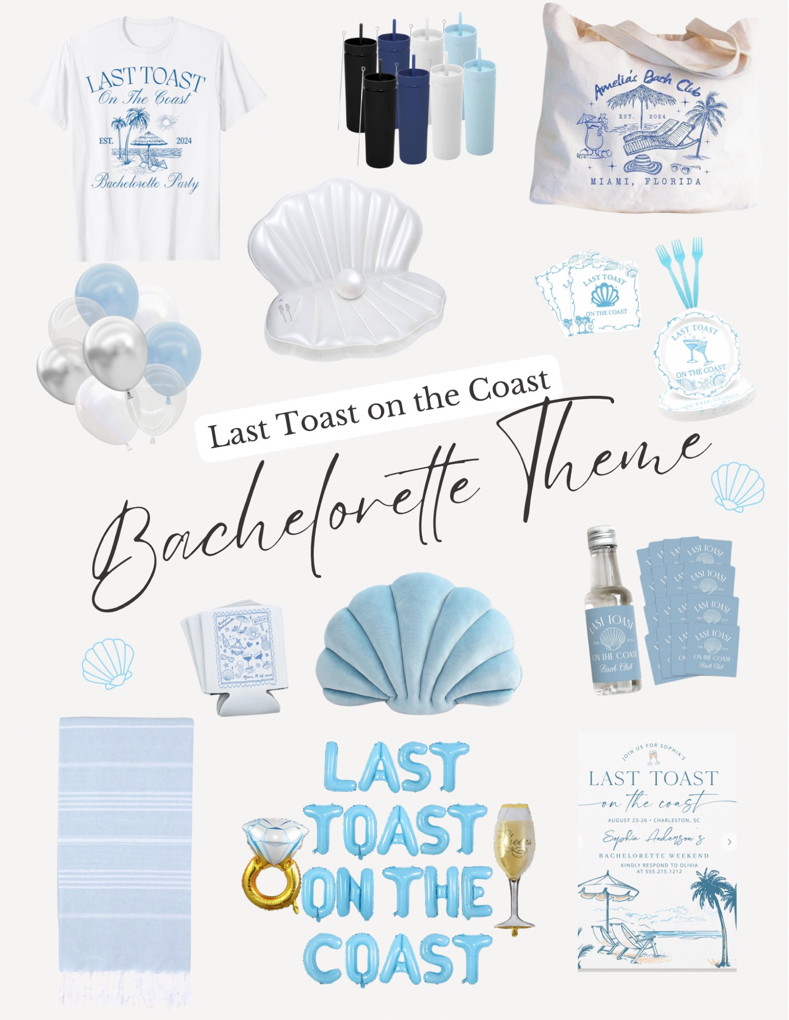 last toast on the coast bachelorette ideas

#LTKParties #LTKWedding #LTKFindsUnder50