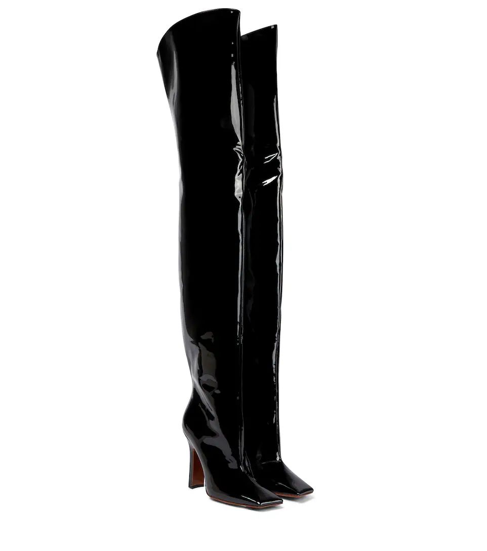 Boomerang leather over-the-knee boots | Mytheresa (US/CA)