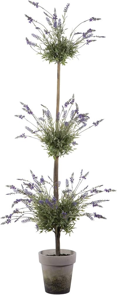 Vickerman Everyday Artificial Triple Lavender Topiary 6 Ft Tall - Lifelike Home Office Decor - Po... | Amazon (US)