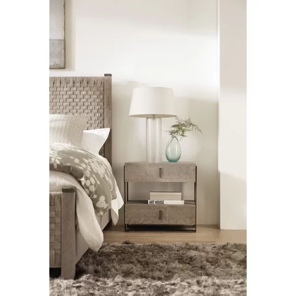 Miramar Carmel Caspian 2 Drawer Nightstand | Wayfair North America