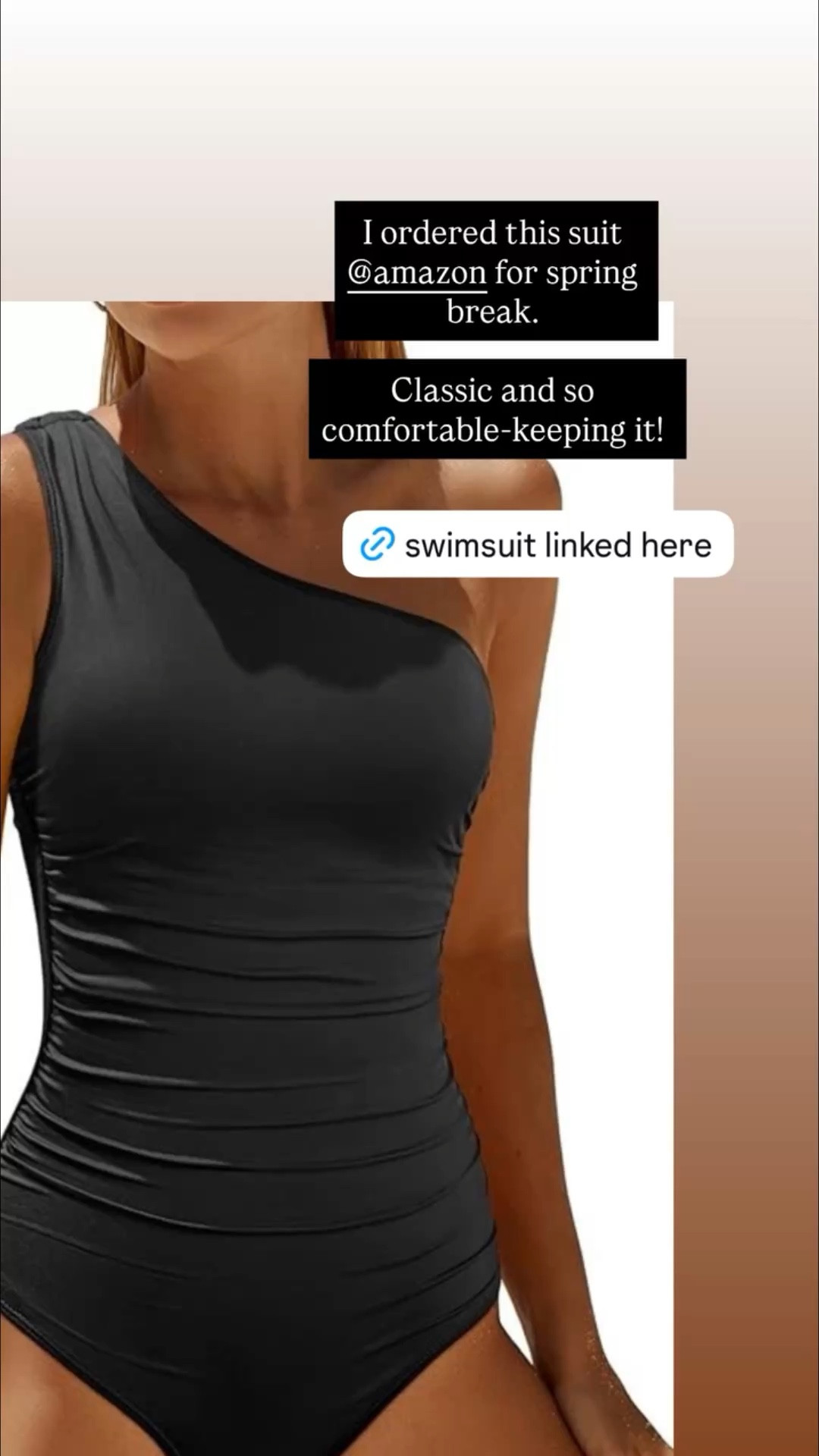 I ordered this suit @amazon for spring break. 

Classic and so comfortable-keeping it!

Amazon black bathing suit.  Modest swimsuits.  Black bathing suit.  Suit for moms.  

#LTKmomlife #LTKSeasonal #LTKOver40