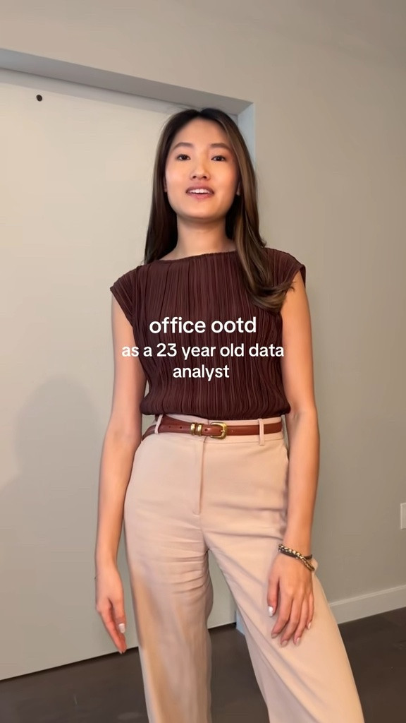office ootd for work + small plates @Aritzia  @Ann Taylor 

#officeootd #officeoutfits #corporateoutfits #officewear #workwear office outfit as a 23 year old data analyst, spring office outfit, summer office outfit, summer workwear, agency pants, legendary belt, pleated ruffle top

#LTKootd #LTKgrwm #LTKWorkwear