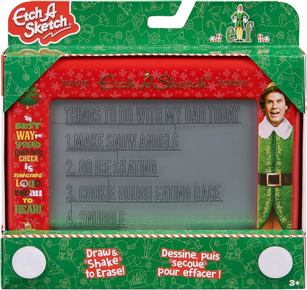 Etch A Sketch, Elf Special Edition, Original Magic Screen, Kids Travel Toy, Drawing Toys for Boys... | Amazon (US)